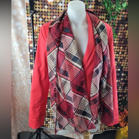 TOMMY HILFIGER Cotton Blazer with Scarf - Picture 1 of 6